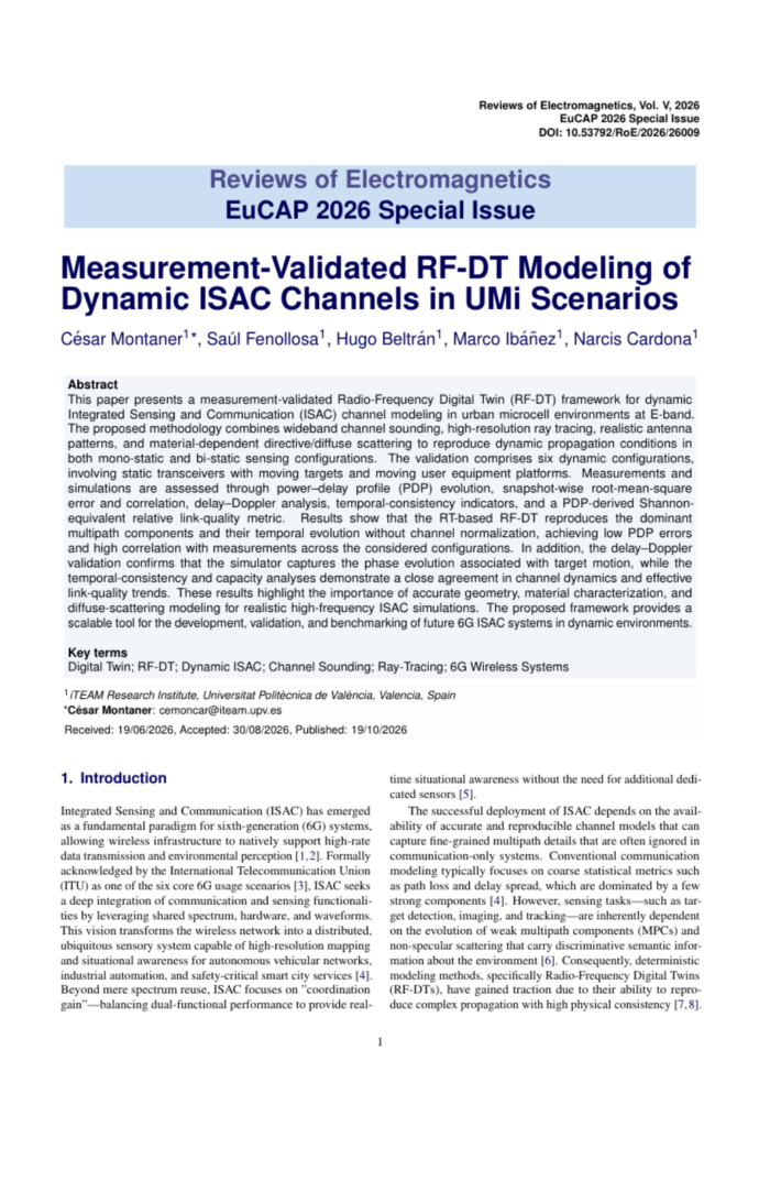 Measurement-Validated RF-DT Modeling of Dynamic ISAC Channels in UMi Scenarios